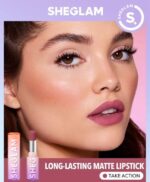 رژلب جامد مات بادوام داینامَت بووم شیگلم | SHEGLAM Dynamatte boom long-lasting matte lipstick - Image 2