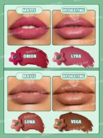 ست رژلب ستاره ای مینی سایز و 4 عددی شیگلم مدل های بیم  Sheglam Hi-Beam Mini Lipstick Set - Image 4