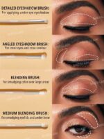 ست براش چشم و ابروی شیگلم ‎Sheglam Glam 101 Eye Essentials Brush Set - Image 3