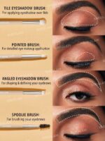 ست براش چشم و ابروی شیگلم ‎Sheglam Glam 101 Eye Essentials Brush Set - Image 4