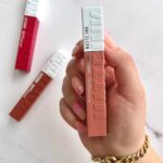 رژلب مایع میبلین سوپر استی فرانسوی بسته بندی جدید